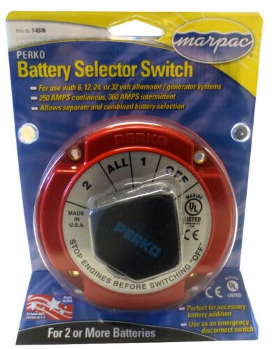 Switch Selector de bateria, Interruptor de batería (7-0378)