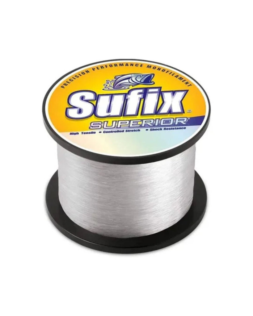 Sufix Superior monofilamento 535yds 25lbs  Clear transparente carrete de  1/4 lb