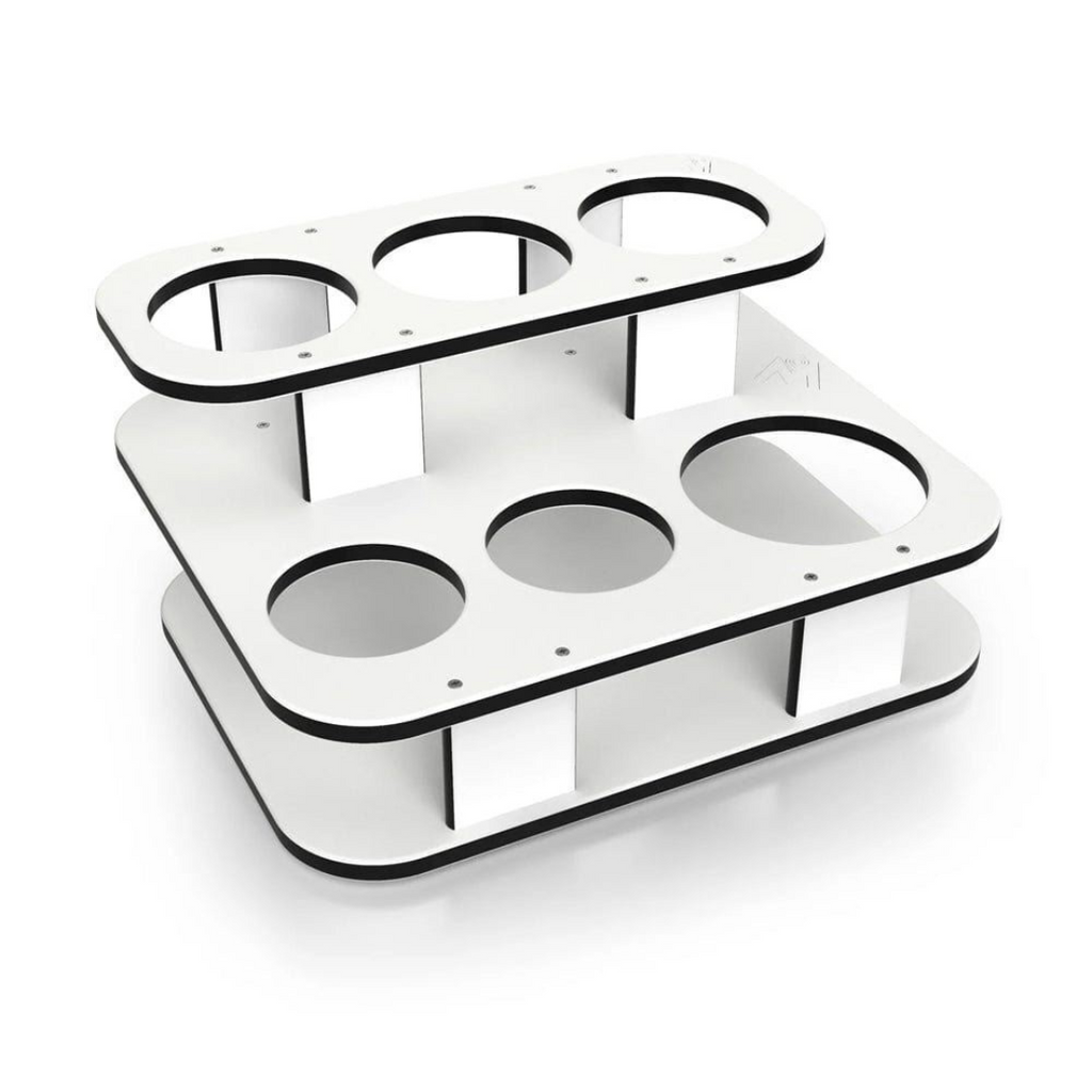 MAGMA Square Double Stack Side Caddy Party Table