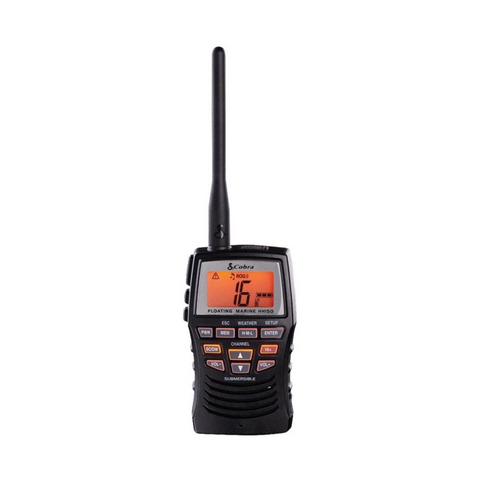 COBRA Marine 3 Watt Floating Vhf Radio Large Display