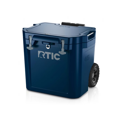 RTIC COOLER ULTRA-TOUGH WHEELED 45 QT NAVY