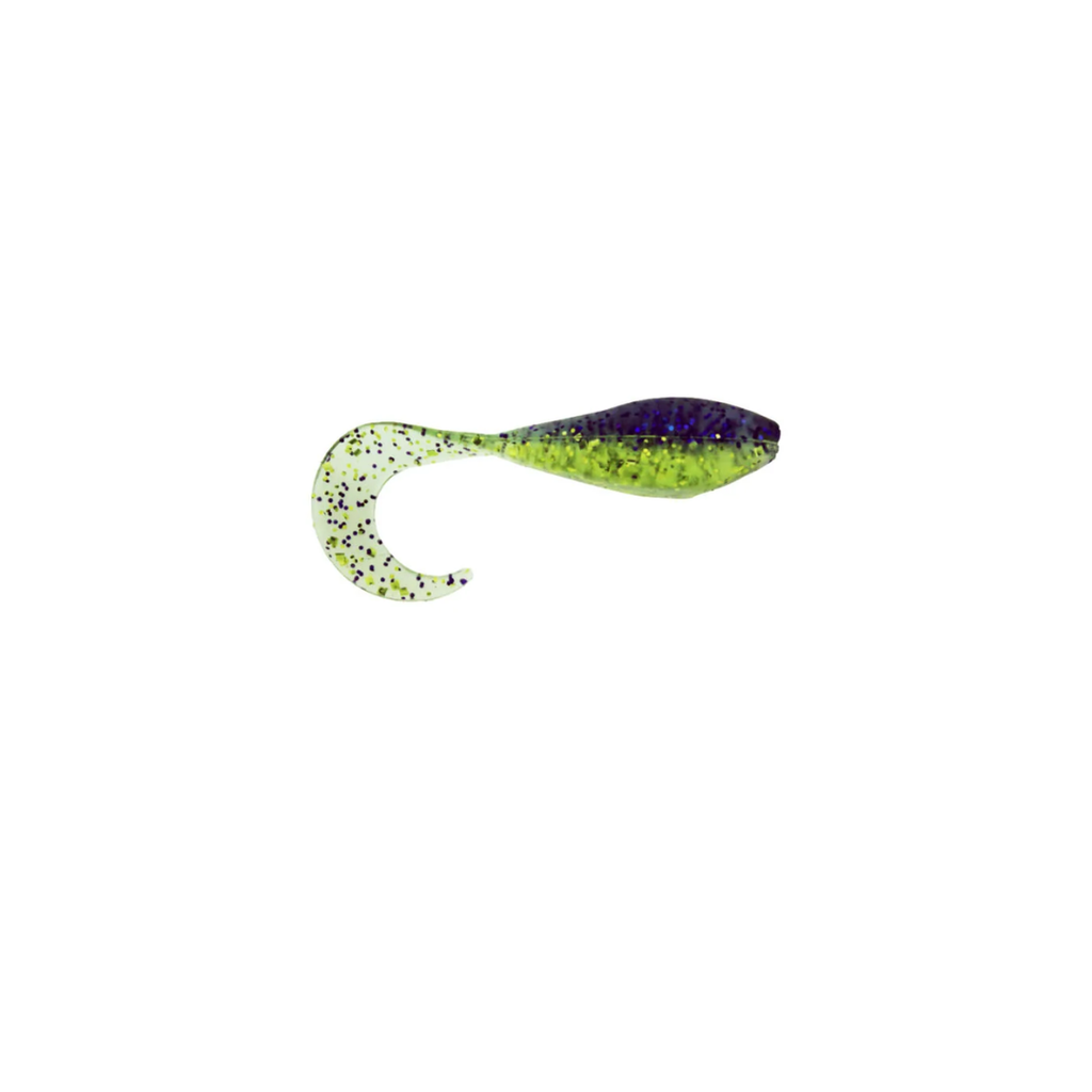 BASSASSASSIN 2" CURLY SHAD ELECTRIC SHINER