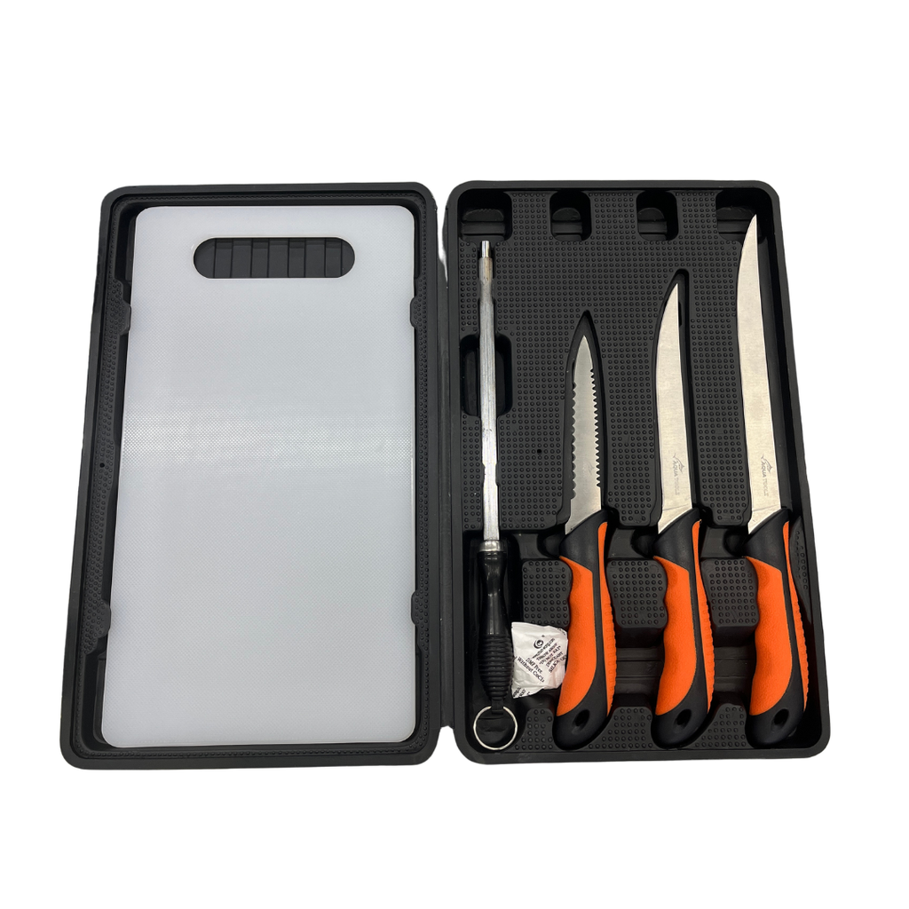 Aqua Toolz Set de 3 Cuchillos de Acero Inoxidable 5", 7" y 9"