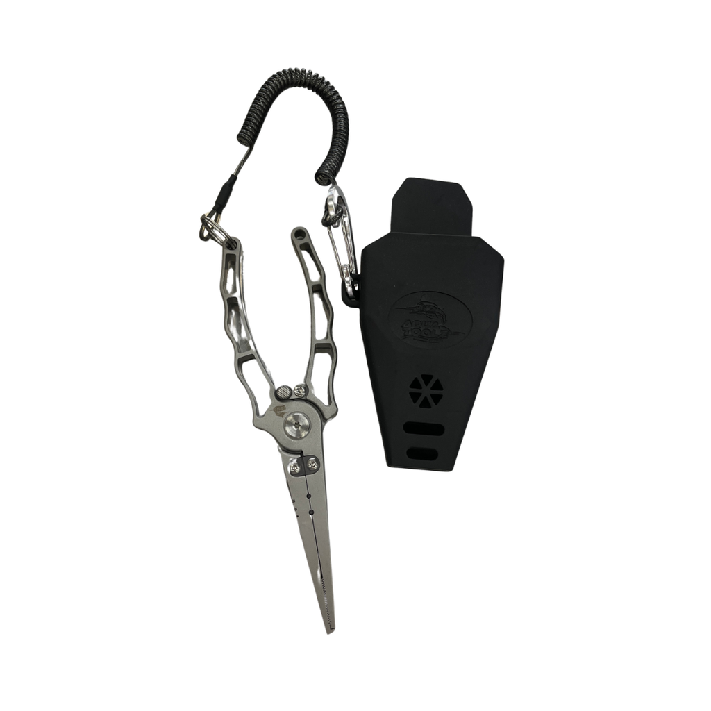 Aqua Toolz Pinza de Acero Inoxidable Aqua Toolz 18.6 cm con Estuche Oxford