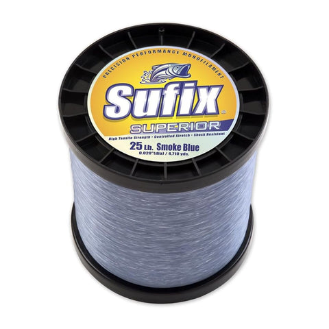 Sufix Superior monofilamento 1485yds 40lbs smoke blue carrete 1 lb