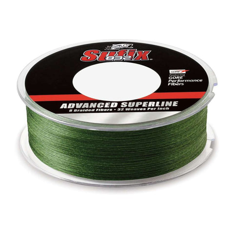 Sufix 832 advanced superline braid 600yd 50lb green verde