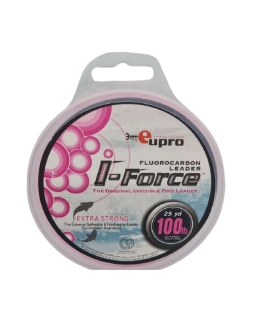 I-Fluorocarbon leader 100lbs pink rosado