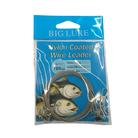 Nylon Coated Wire Leader 100lbs Linea de Pesca
