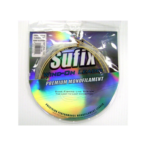 Sufix 700-150 win on leader mono 10m 150 natural tan