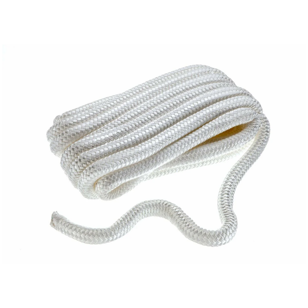 SEACHOICE Línea de cubierta de Nylon doble trenzada  3/4" X 35" blanco