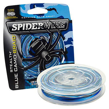SPIDER WIRE STEALTH BRAID BLUE CAMO 50LBS - 125YDS