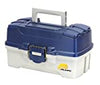 Plano 2 tray tacle box w/ dual top access blue metalic/off white 620206