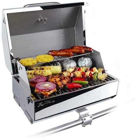 kuuma 216 Elite Gas Grill – 216 superficie de cocción – Acero inoxidable Marina RV Boating accesorios