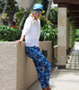 Legging azul de camuflaje para mujer