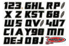 Kit de calcomanías Con adhesivo ON / OFF SERIE 900328-BLACK900