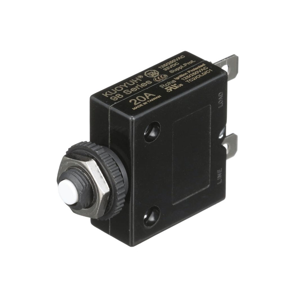 SEACHOICE Interruptor automático Push Reset 20amp