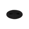 DECK PLATE,PLASTIC 6" BLACK