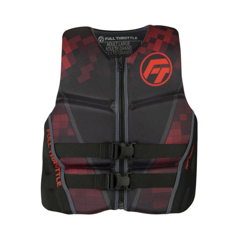 FULL THROTTLE MENS RAPID DRY  BACK RED- LARGE