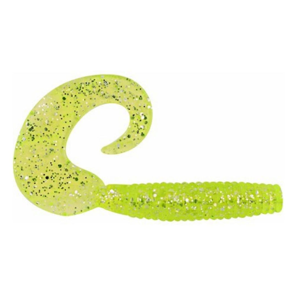 Hurricane 4" Cola rizada chartreuse/silver