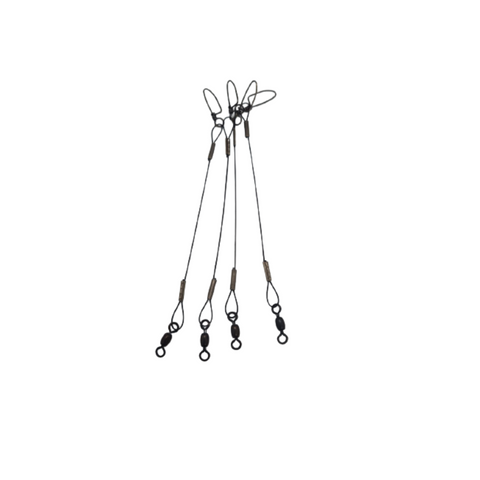 Wire Leader w/crane swivel and coastlock snap 30lb 6'