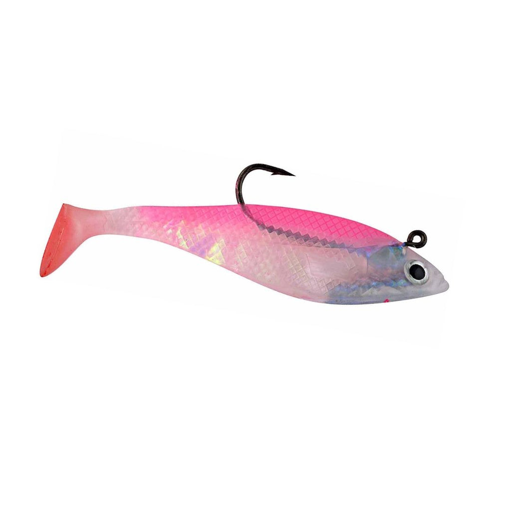 HURRICANE RIGGED SWIM SHAD SS3-5-33 3" PEARL/PINK