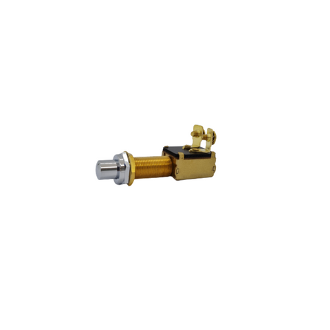 SWITCH PUSH BUTTON BRASS KNOB