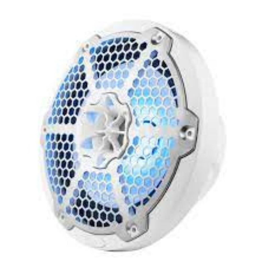 DS18 HYDRO 8" 2 Parlantes Marinos with Integrated RGB LED Lights 375 Watts White NXL-8M/WH