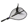 PROMAR Grande Series Landing Net - 28" x 30" Hoop, 54" Handle, Black Poly Netting LN-501P