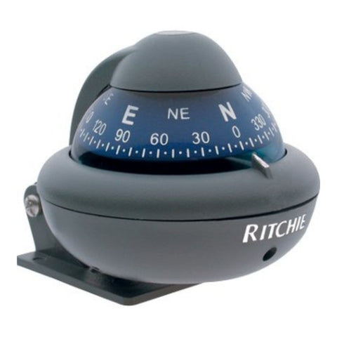 Brújula deportiva Ritchie Navigation con esfera de 2 pulgadas (gris)