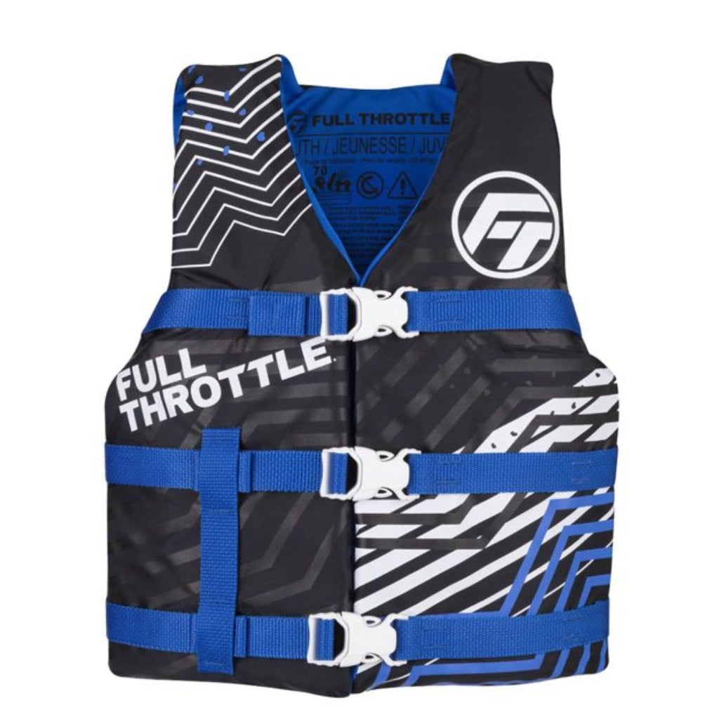 FULL THROTTLE CHALECO JUVENIL YOUTH NYLON -BLUE-YOUTH 112200-500-002-22