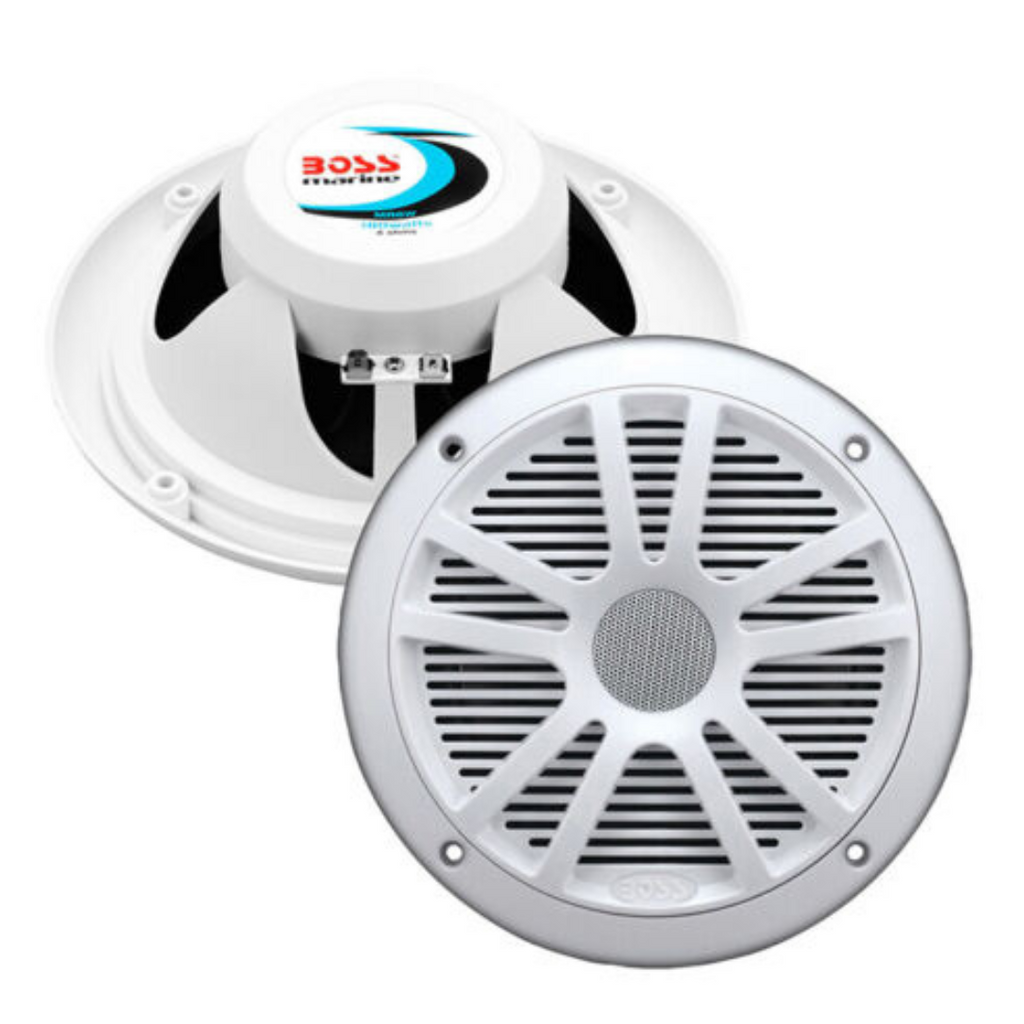 BOSS 6-1/2"Dual Cone Marine Speaker White