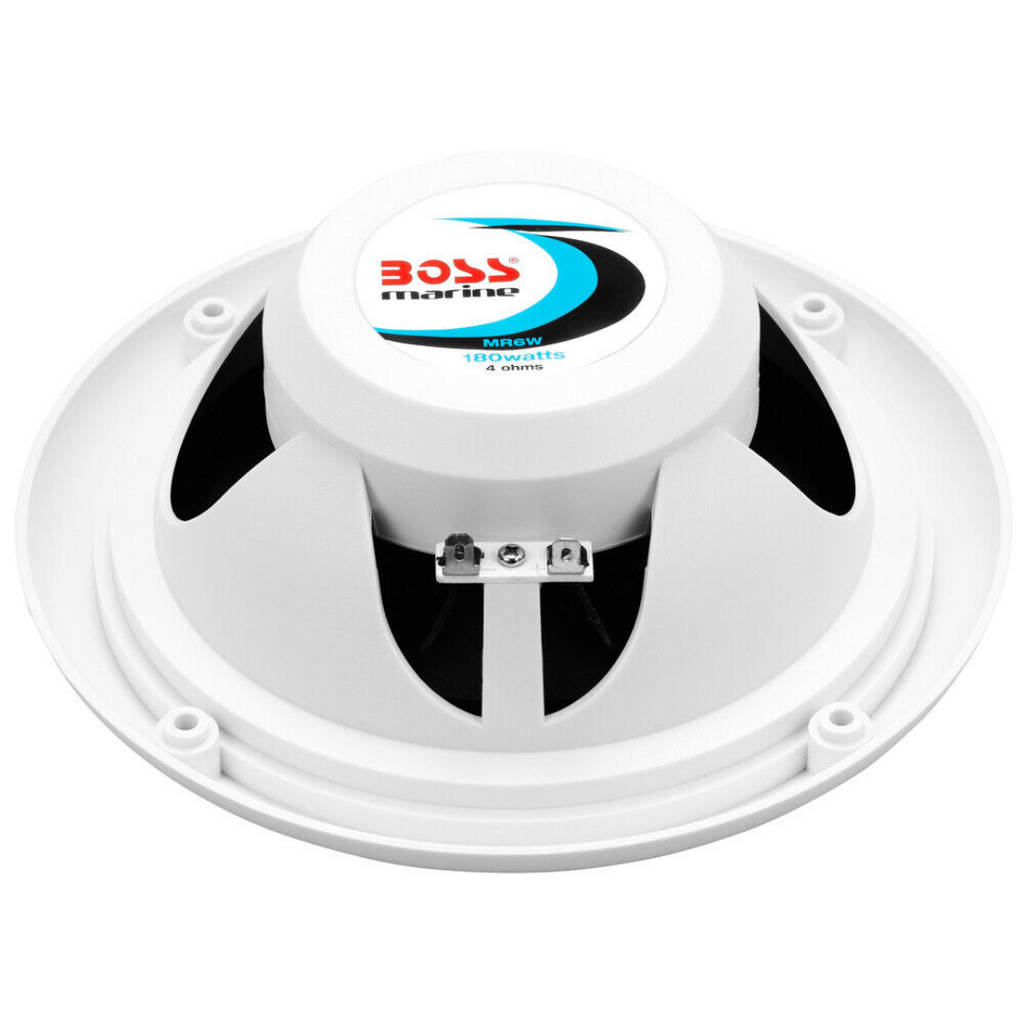 BOSS 6-1/2"Dual Cone Marine Speaker White