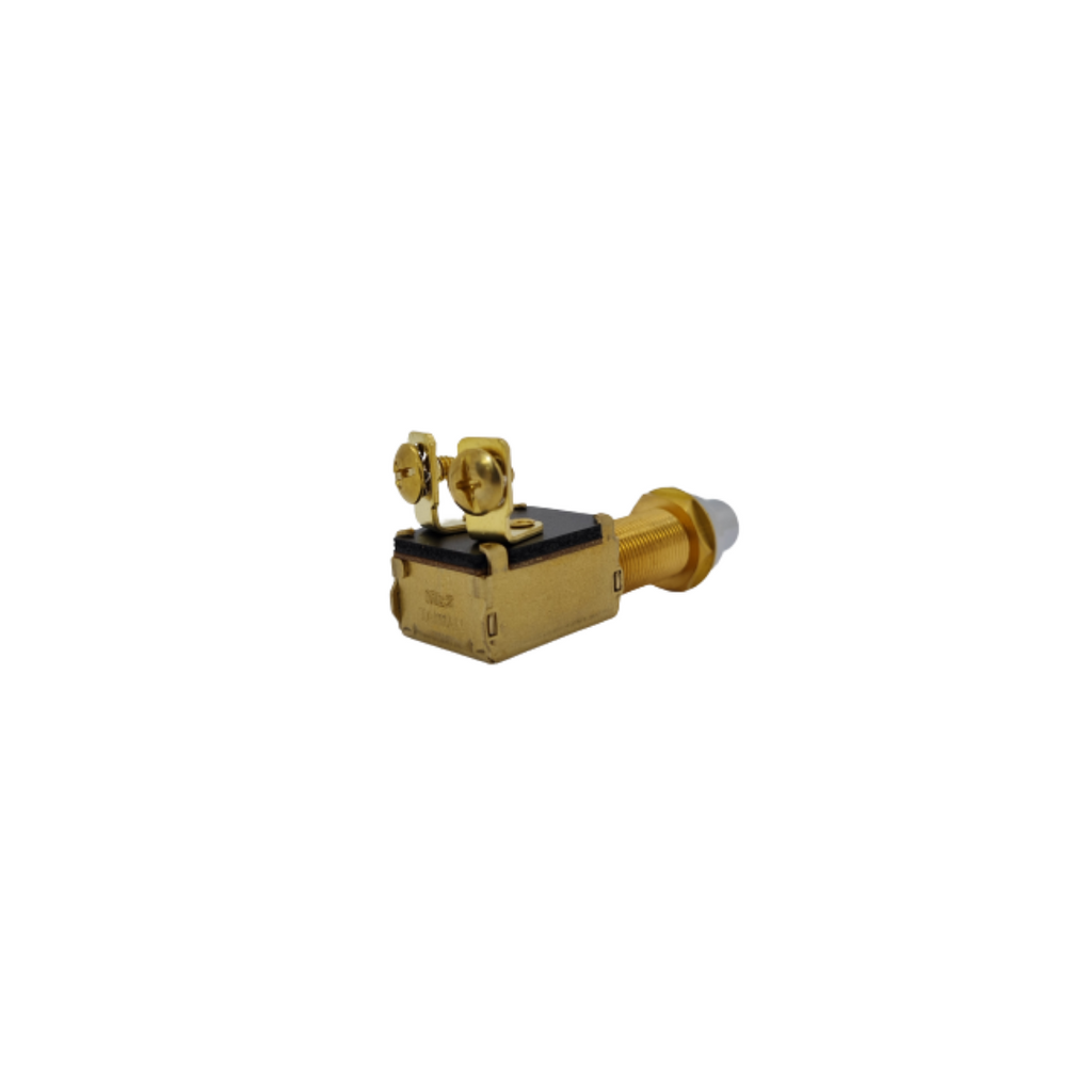 SWITCH PUSH BUTTON BRASS KNOB
