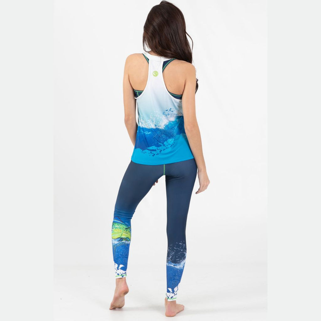 TSHIRT WAVE LIFE MAHI ACTIVE RACER BACK WOMEN TANK - 8032