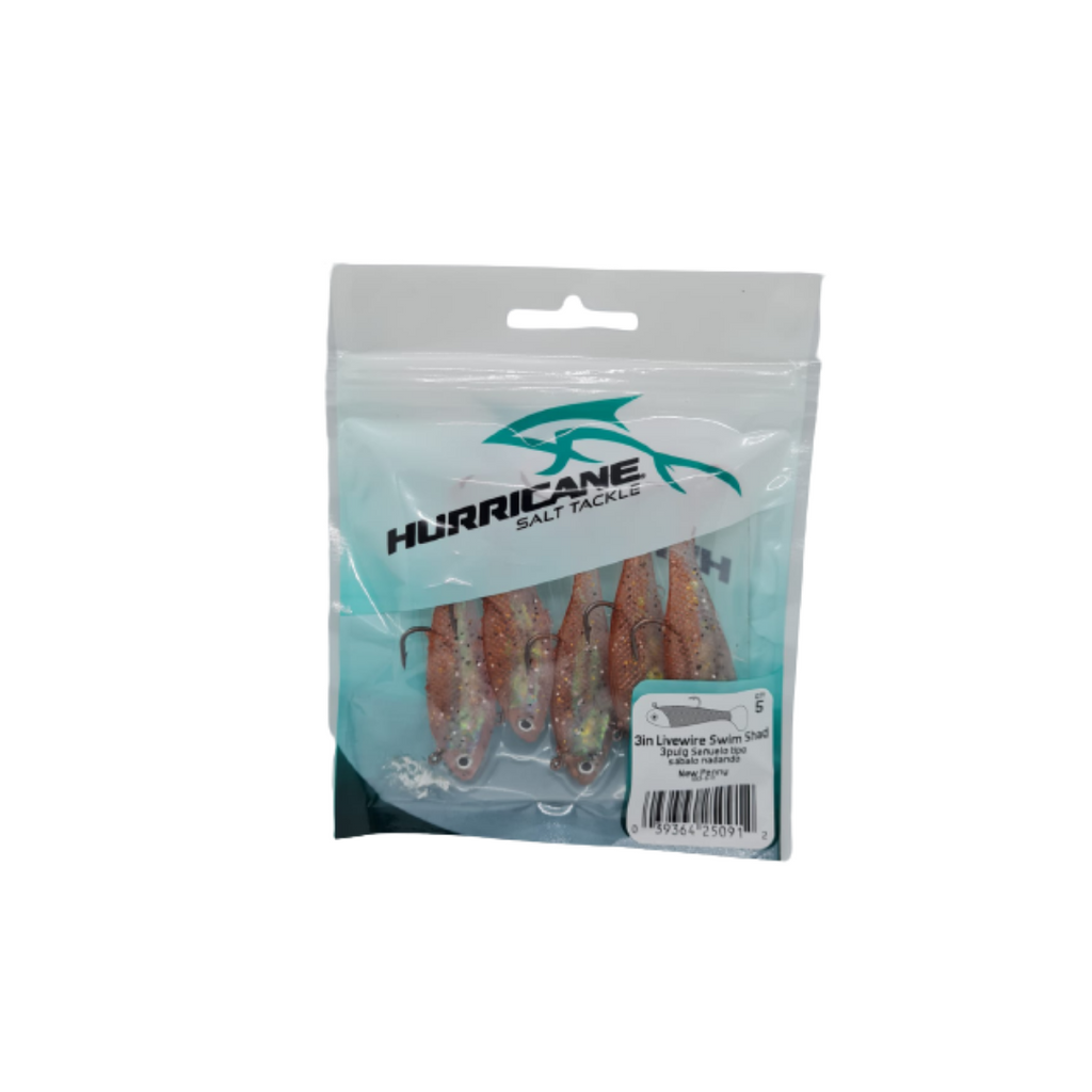 HURRICANE Rigged Swim Shad 3" New penny