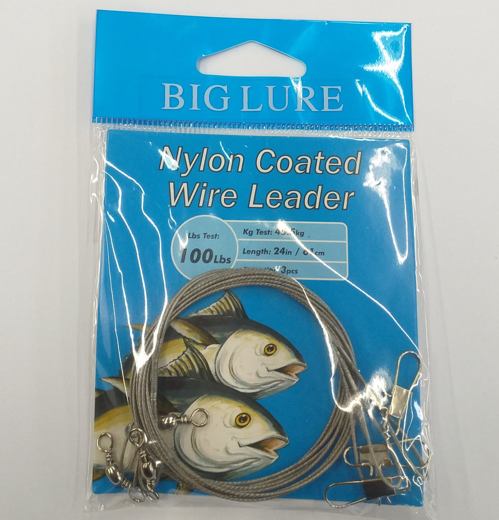 Nylon Coated Wire Leader 100lbs Linea de Pesca