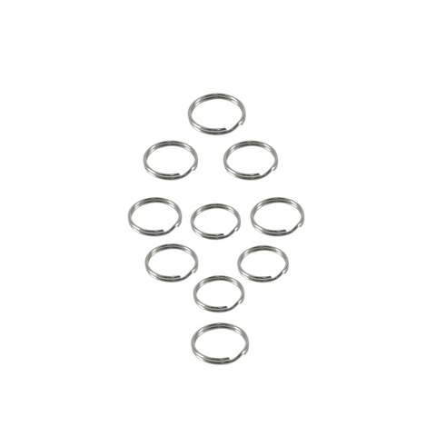 ANILLOS DIVIDIDOS ESTILO DOBLADO, No 7, (paquete 10 unidad)