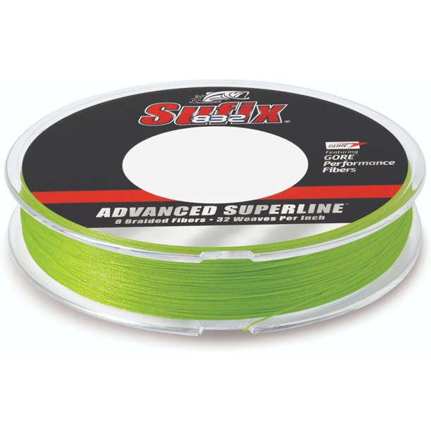 SUFIX 660-150L 832 Braid 300 YD 50LB/ Neon Lime