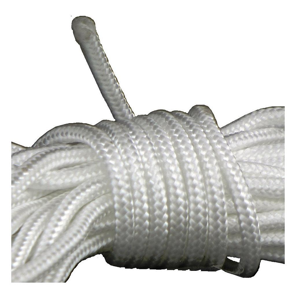 SEACHOICE Línea de cubierta de Nylon doble trenzada  3/4 "X 35" blanco