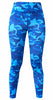 Legging azul de camuflaje para mujer