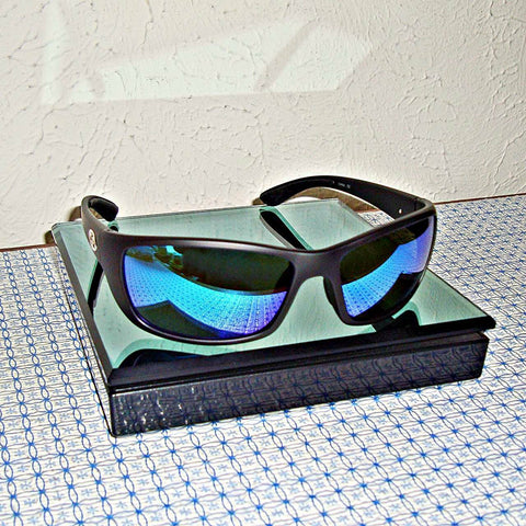 Gafas de sol F. Fisherman Duval Matte Black / Smoke Blue Mirror 7833BSB