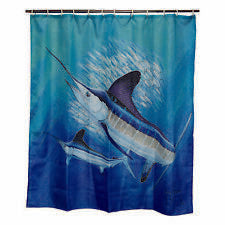 Cortina de ducha Guy Harvey Marlin. Modelo 764